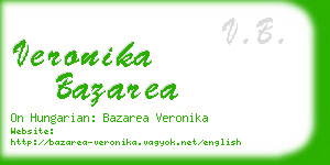 veronika bazarea business card